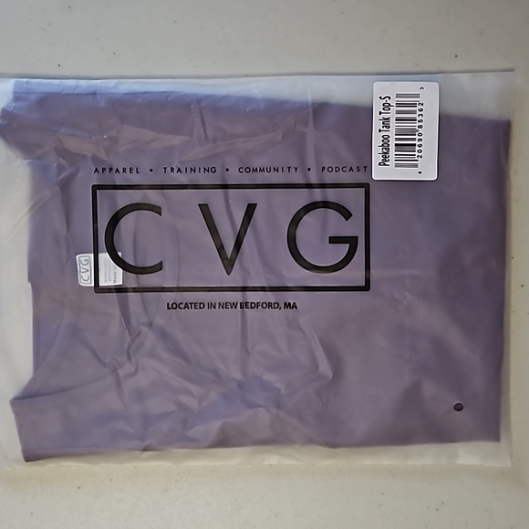 NEW CVG Peekaboo Back Tank Top | Grape Small - Picture 3 of 4
